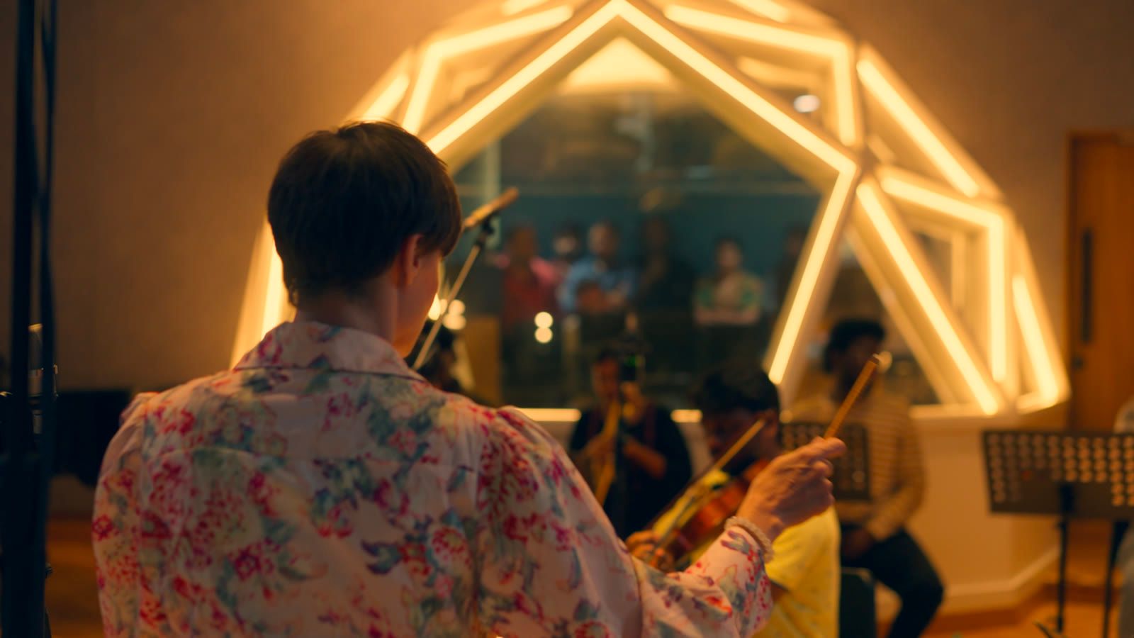 Orchestra in session