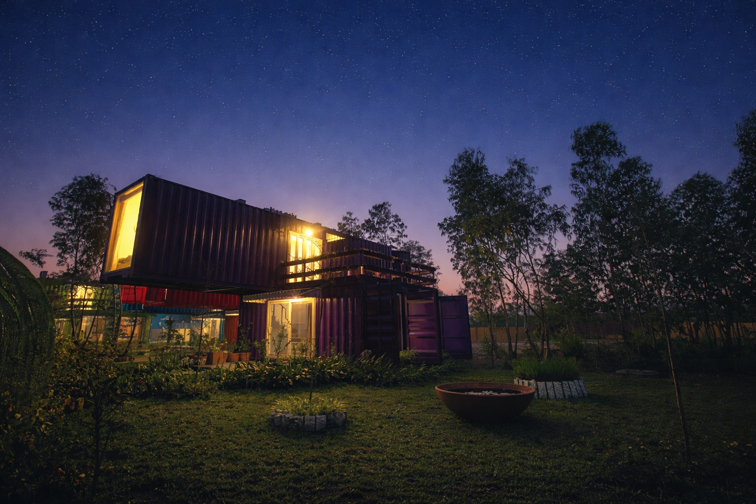 Café Musica villas — modern architectural forms